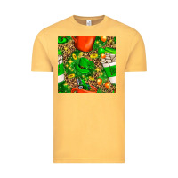 Vintage Mustard coffee cups st. patrick's day with leopard seamless pattern bbs Vintage Tee - BundleAndBundleShop