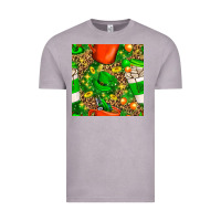 Vintage Zinc coffee cups st. patrick's day with leopard seamless pattern bbs Vintage Tee - BundleAndBundleShop