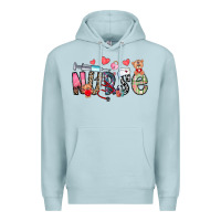 Blue Mist Nurse Valentines Day Premium Hoodie - CowhideDigitalArt