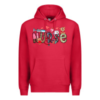 Cardinal Nurse Valentines Day Premium Hoodie - CowhideDigitalArt