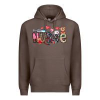 Coffee Nurse Valentines Day Premium Hoodie - CowhideDigitalArt