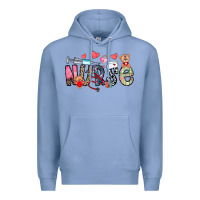 Colony Blue Nurse Valentines Day Premium Hoodie - CowhideDigitalArt