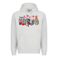 Dove Grey Nurse Valentines Day Premium Hoodie - CowhideDigitalArt