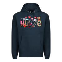 Navy Nurse Valentines Day Premium Hoodie - CowhideDigitalArt