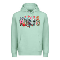 Seafoam Nurse Valentines Day Premium Hoodie - CowhideDigitalArt
