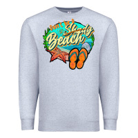 Heather Grey dont be a shady beach 2 Premium Sweatshirt - JahusDesignShop
