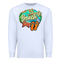White dont be a shady beach 2 Premium Sweatshirt - JahusDesignShop