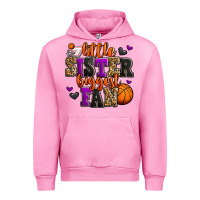 Fuchsia Pink little sister biggest fan basketball Urban Hoodie - Jasminsmagicworld
