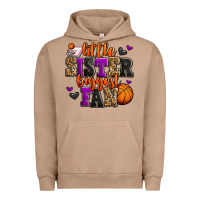 Pigment Burro little sister biggest fan basketball Urban Hoodie - Jasminsmagicworld