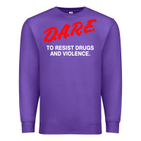 Purple d a r e anti drugs Premium Sweatshirt - DesigneFamous