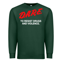 Sports Green d a r e anti drugs Premium Sweatshirt - DesigneFamous