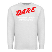 Oatmeal Heather d a r e anti drugs Premium Sweatshirt - DesigneFamous