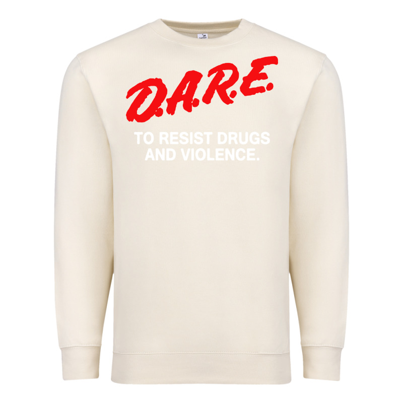 D A R E Anti Drugs Premium Sweatshirt by DesigneFamous | Teevron