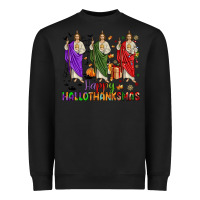 Black san judas happy  hallothanksmas Heavyweight Sweatshirt - JahusDesignShop
