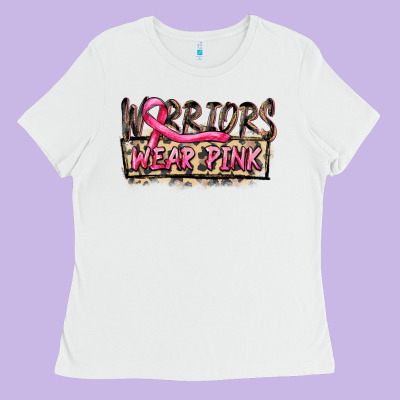 Warriors Wear Pink Ladies Tee Designed By Fadigitalartstudio