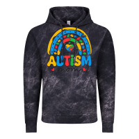 Cloud Black proud autism mom rainbow Vintage Hoodie - CowhideDigitalArt