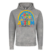 Cloud Rock proud autism mom rainbow Vintage Hoodie - CowhideDigitalArt