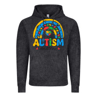 Vintage Black proud autism mom rainbow Vintage Hoodie - CowhideDigitalArt