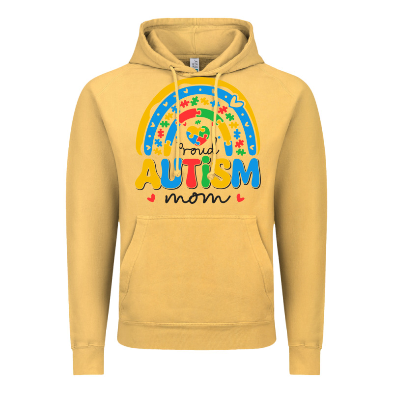 Proud Autism Mom Rainbow Vintage Hoodie by CowhideDigitalArt | Teevron