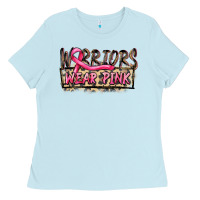 Baby Blue Warriors wear pink Ladies Tee - FaDigitalArtStudio