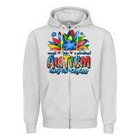 Dove Grey autism awareness accept love understand Zipper Hoodie - JahusDesignShop