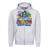 Heather Grey autism awareness accept love understand Zipper Hoodie - JahusDesignShop