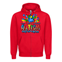 Red autism awareness accept love understand Zipper Hoodie - JahusDesignShop