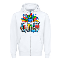 White autism awareness accept love understand Zipper Hoodie - JahusDesignShop