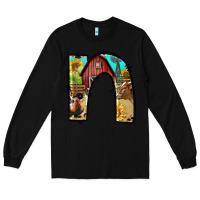 Black farm life alphabet lowercase letters n Long Sleeve Tee - BundleAndBundleShop