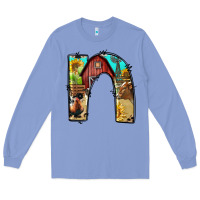 Colony Blue farm life alphabet lowercase letters n Long Sleeve Tee - BundleAndBundleShop