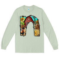Matcha farm life alphabet lowercase letters n Long Sleeve Tee - BundleAndBundleShop