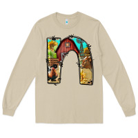 Mushroom farm life alphabet lowercase letters n Long Sleeve Tee - BundleAndBundleShop