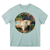 Arona Christmas Charolais Bull And Black Angus Bull Heavy Core Tee - RanaPortraitStore