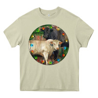 Mossy Christmas Charolais Bull And Black Angus Bull Heavy Core Tee - RanaPortraitStore