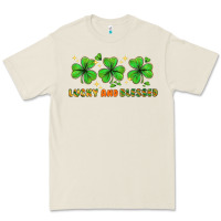 Bone St. Patrick's Day lucky and blessed Premium Tee - HowdyJamesFarm