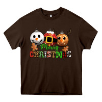 Chocolate Brown merry christmas Heavy Core Tee - CowGirlArtShop