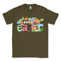 Army Green Happy Easter Easter Day Classic Tee - CowGirlArtShop