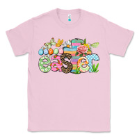Bubblegum Pink Happy Easter Easter Day Classic Tee - CowGirlArtShop