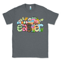 Charcoal Heather Happy Easter Easter Day Classic Tee - CowGirlArtShop
