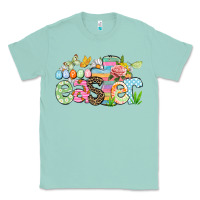Seafoam Happy Easter Easter Day Classic Tee - CowGirlArtShop