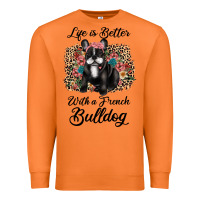 Carrot life is better with a french bulldog Premium Sweatshirt - JahusDesignShop