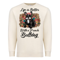 Sandshell life is better with a french bulldog Premium Sweatshirt - JahusDesignShop