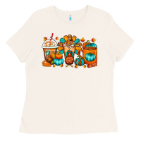 Bone Thanksgiving Coffee Cups Ladies Tee - FaDigitalArtStudio