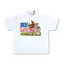 White he lives easter Urban Heavy Tee - FaDigitalArtStudio