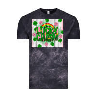 Cloud Black lucky charm st patricks Vintage Tee - FaDigitalArtStudio