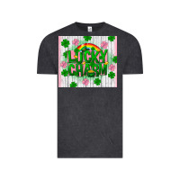Vintage Black lucky charm st patricks Vintage Tee - FaDigitalArtStudio