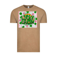 Vintage Coffee lucky charm st patricks Vintage Tee - FaDigitalArtStudio