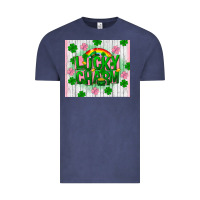 Vintage Denim lucky charm st patricks Vintage Tee - FaDigitalArtStudio