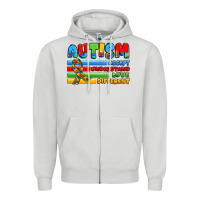 Dove Grey autism accept understand love different Zipper Hoodie - JahusDesignShop