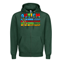 Sports Green autism accept understand love different Zipper Hoodie - JahusDesignShop